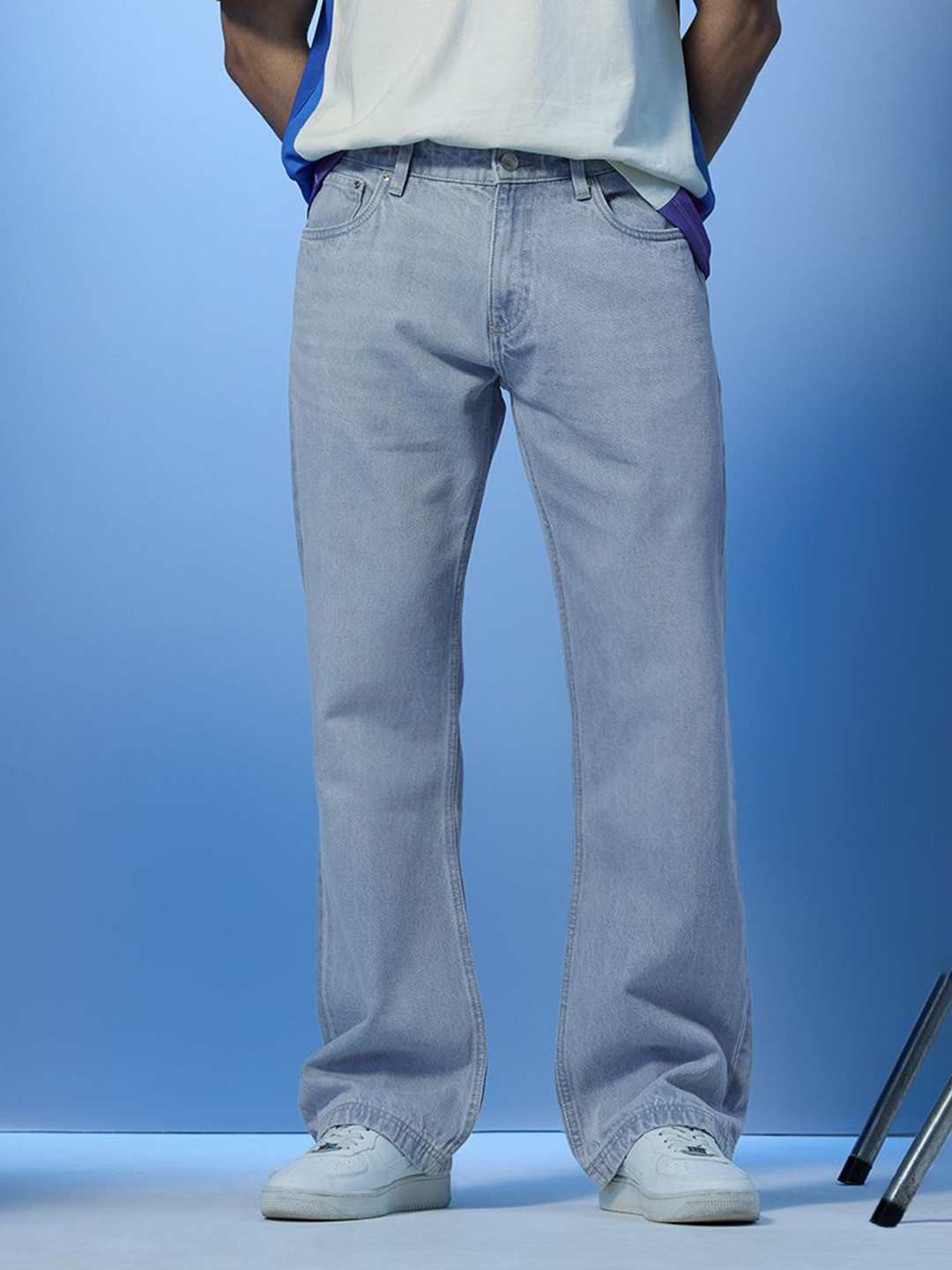 Snitch Stars Within Bootcut Washed Jeans