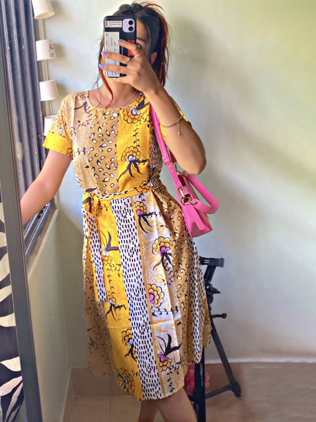 TANDUL Ethnic Motifs Printed Fit and Flare Dress