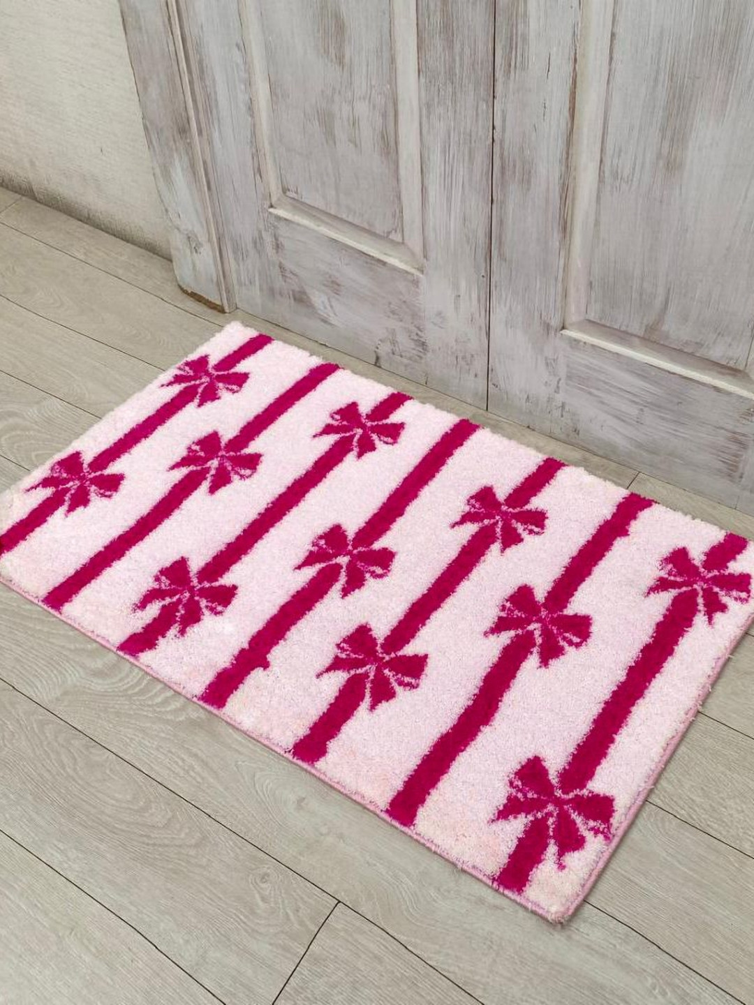 Ariana Pink Microfibre Anti-Skid 2300GSM Doormats