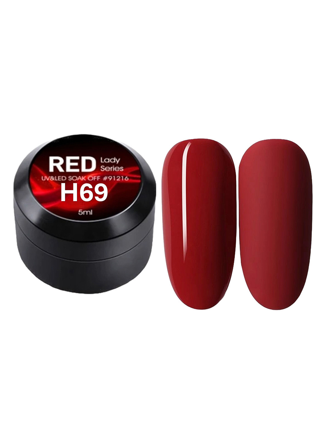 BELLE GAGA Red Lady Series UV & LED Soak Off Nail Polish- 5 ml- Shade- H69