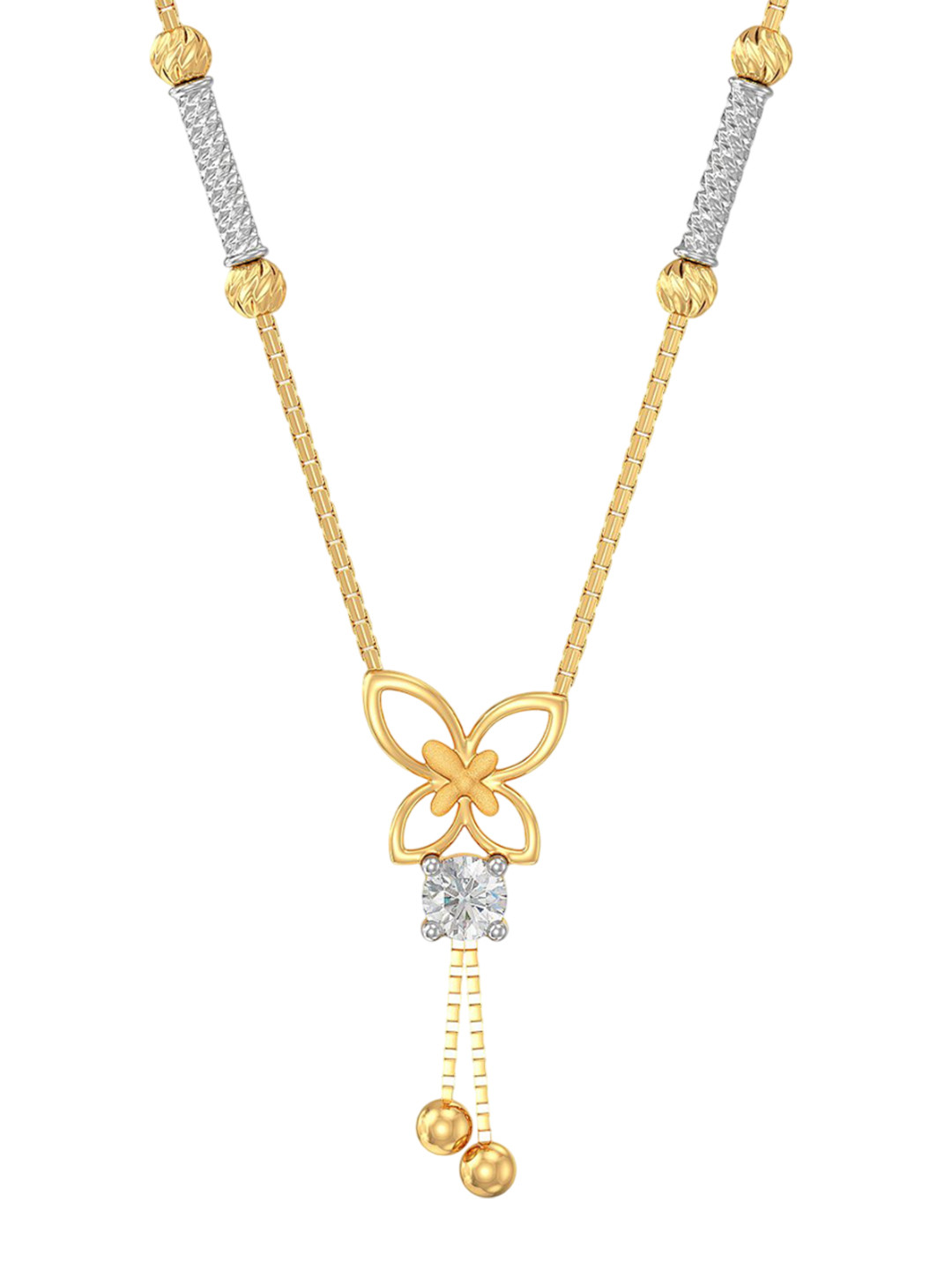 Joyalukkas 22KT Buzzy Butterfly Necklace Gold