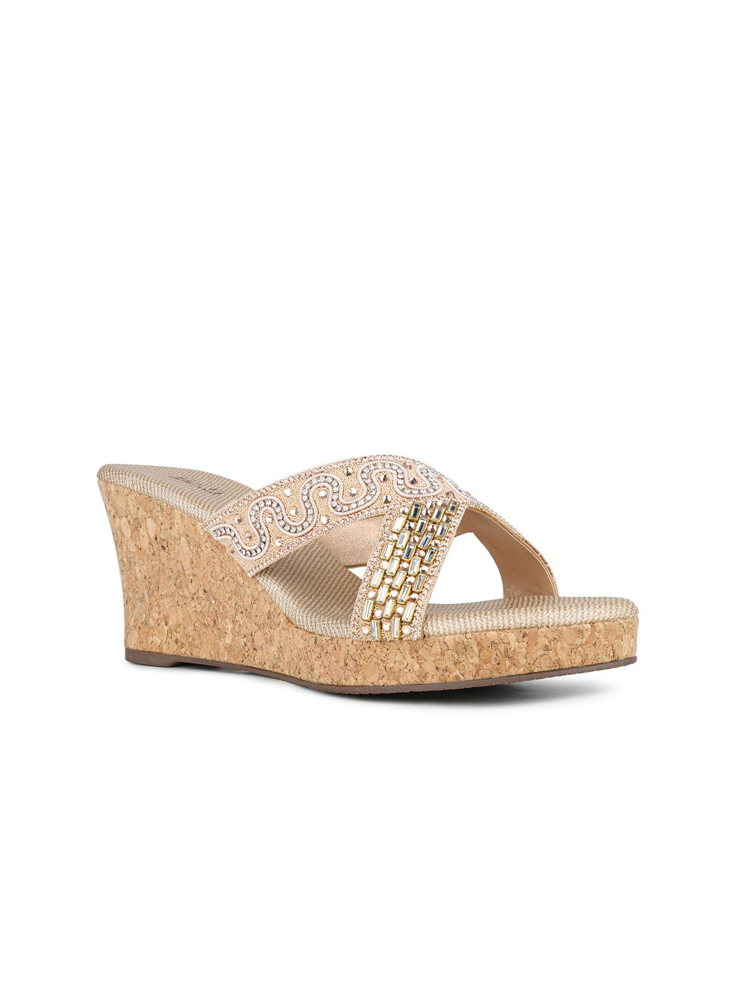 Inc 5 Embellished High-Top Wedge Heel Sandals