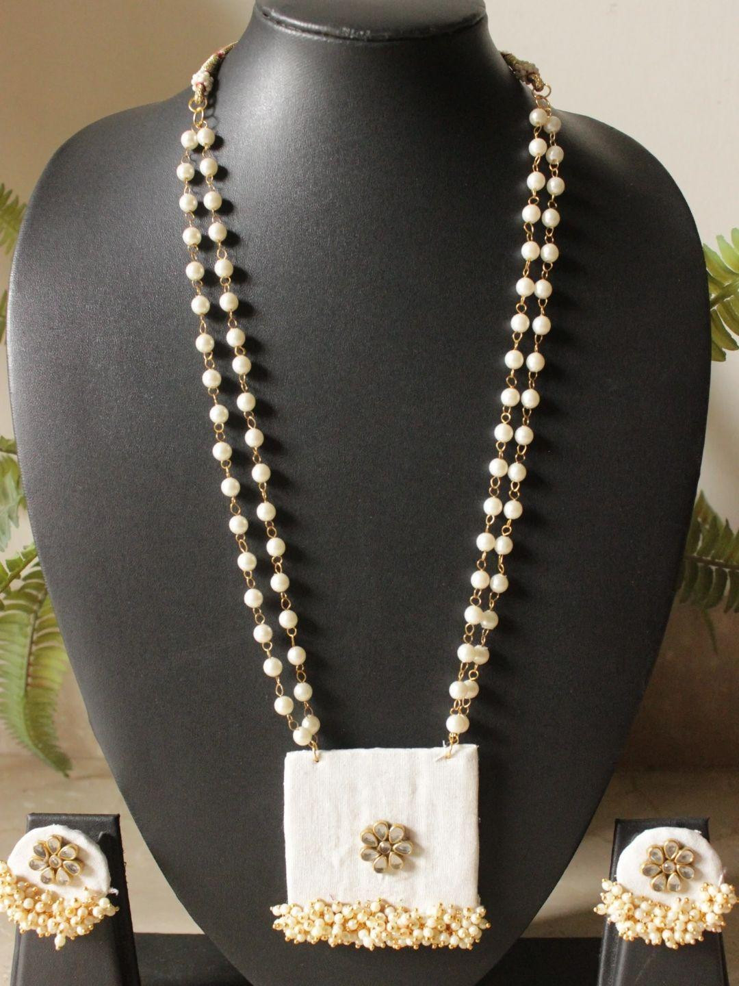 A Local Tribe Women White Necklace and Chains