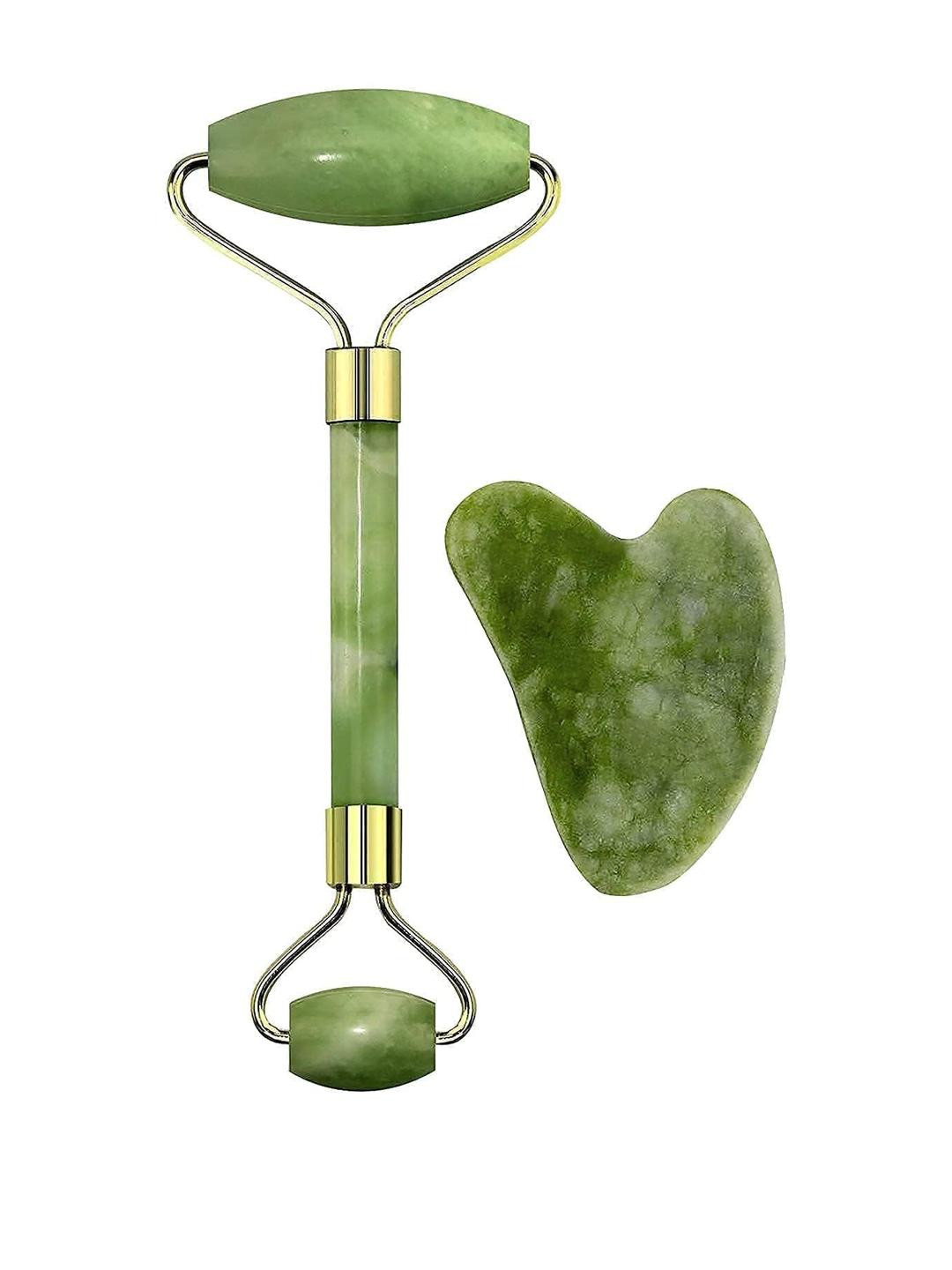 ARPANA BRIGHT Facial Massager Jade Roller And Gua Sha Tool Reduces