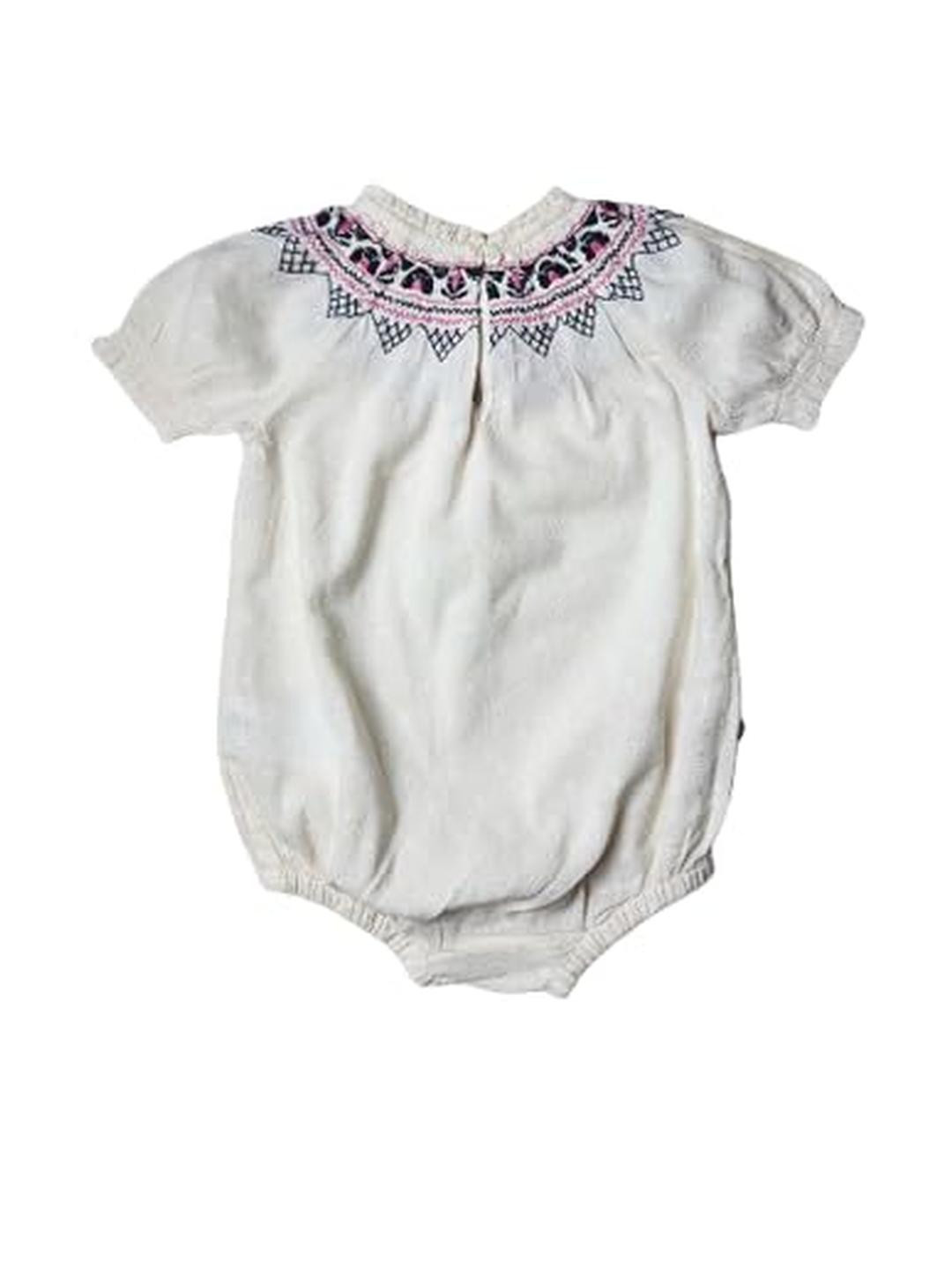 Trooking Fashions Kids Cotton Embroidered Romper
