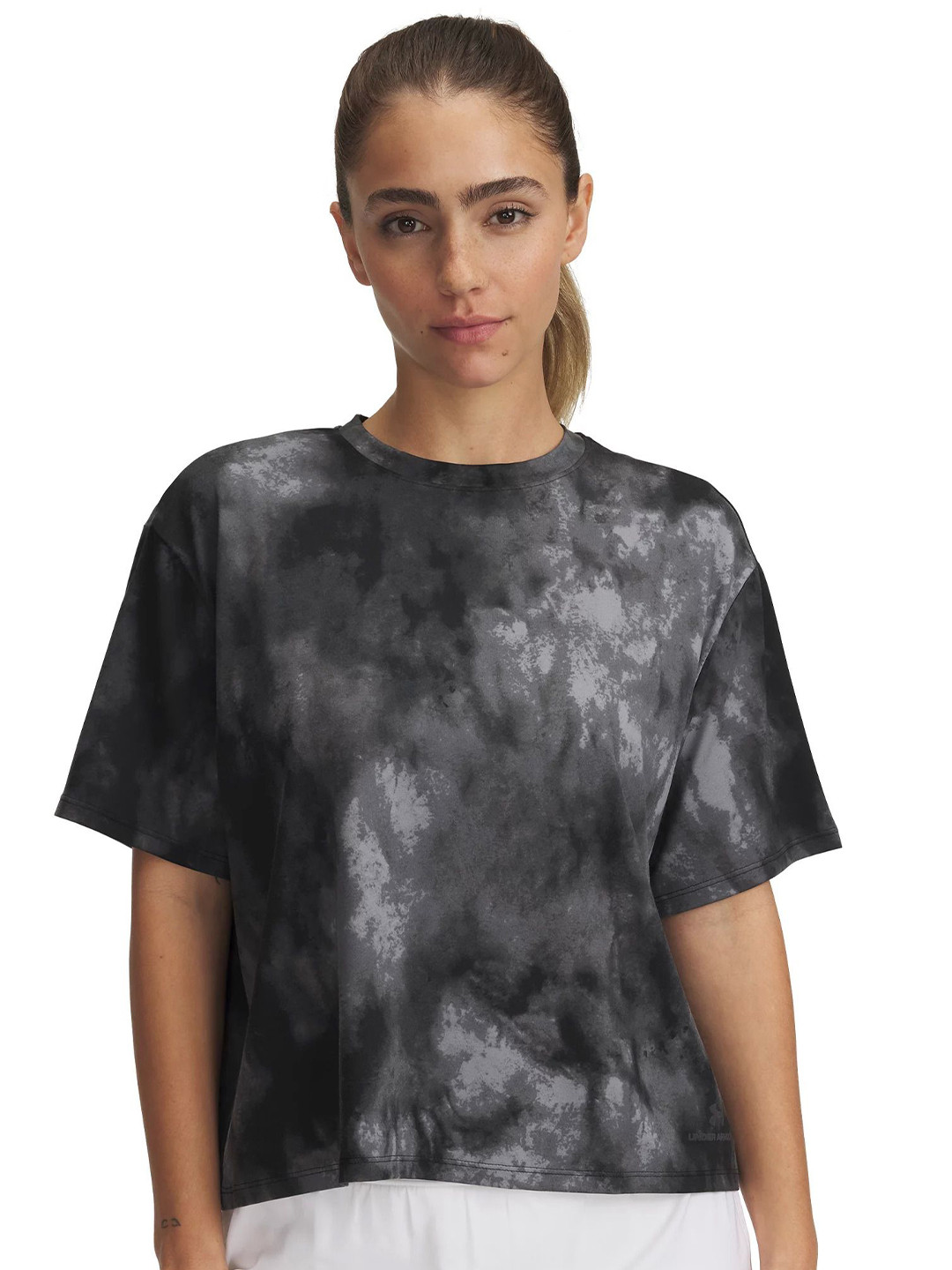 UNDER ARMOUR RUSH Printed Short Sleeves Round Neck T-Shirt