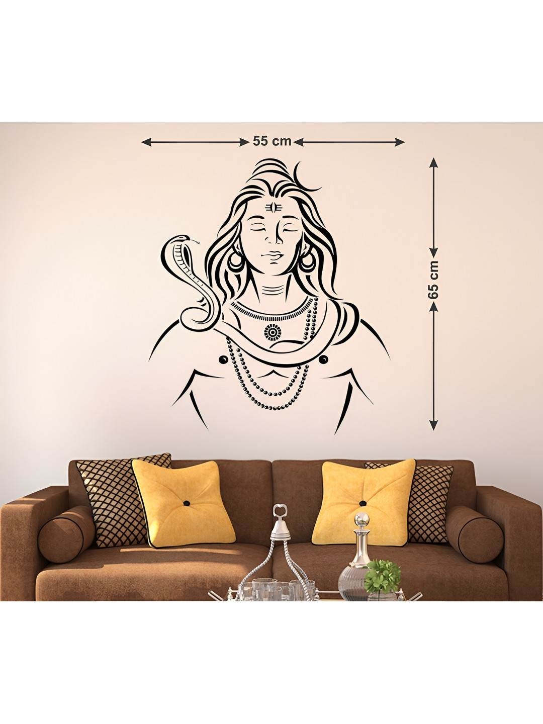 LANSTICK Lord shiva wall sticker