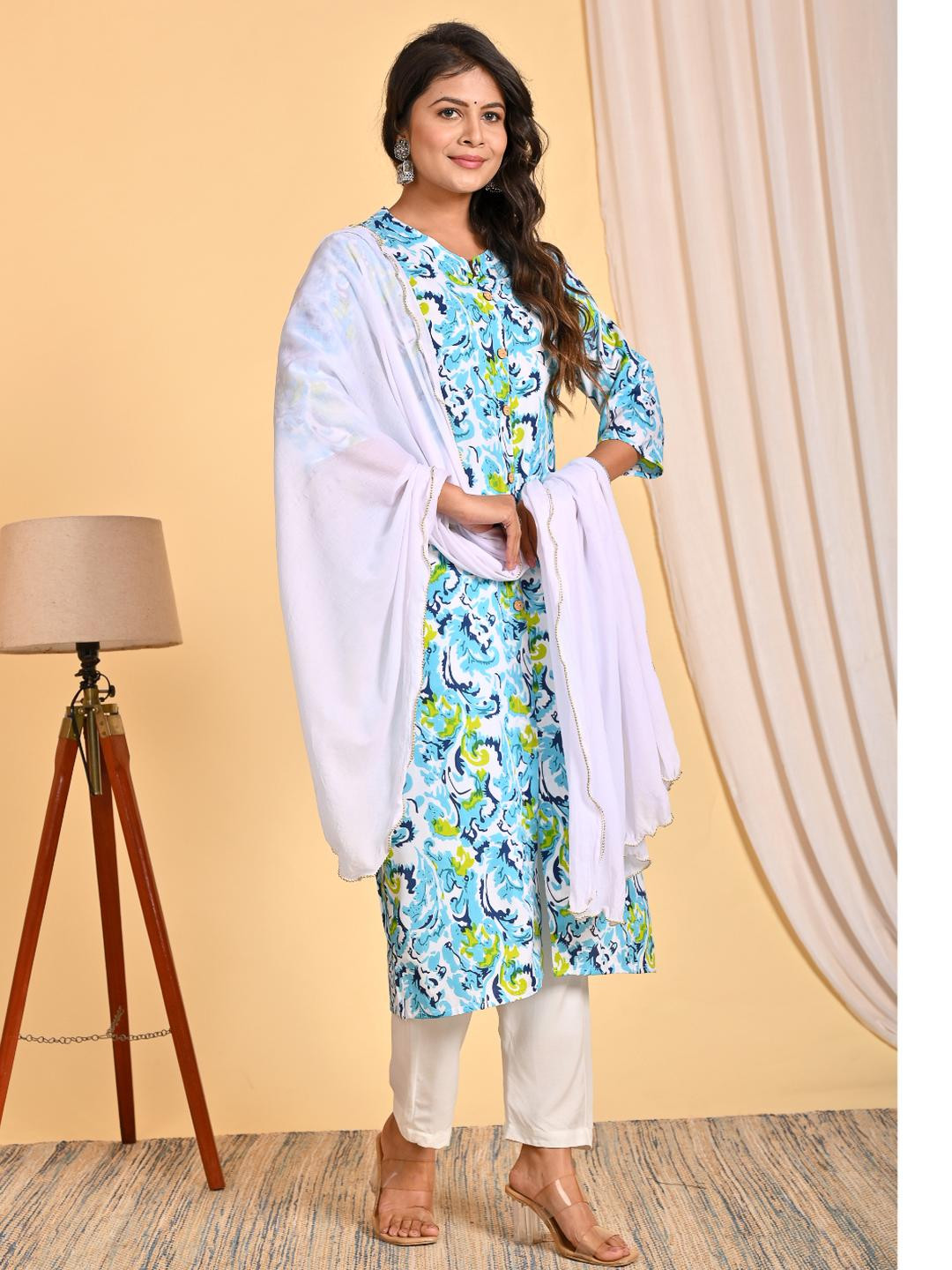 She Enterprises Women Blue Kurta Sets