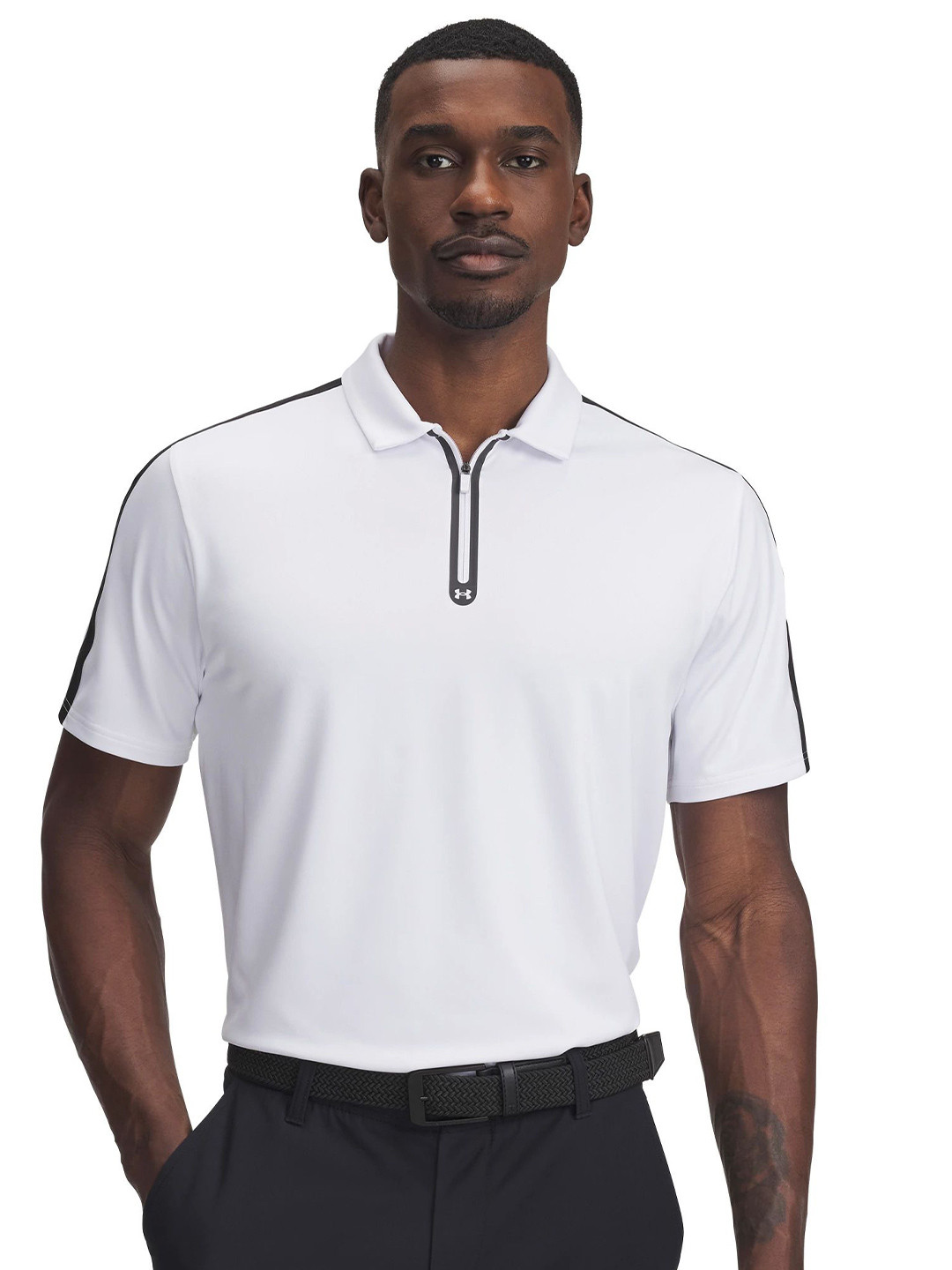 UNDER ARMOUR Drive Zip Short Sleeve Polo Tshirt