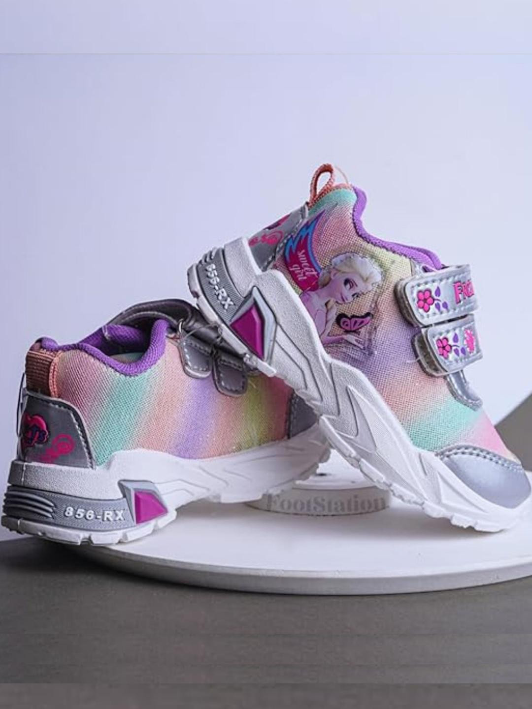 FootStation Kids-Girls Purple Casual Shoes