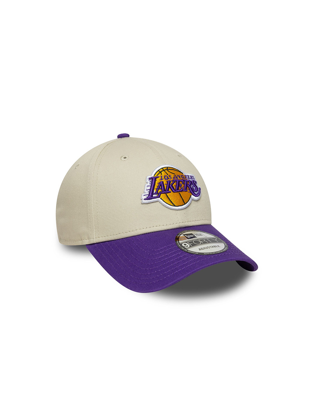 New Era Men Los Angeles Lakers Embroidered Cotton Snapback Cap