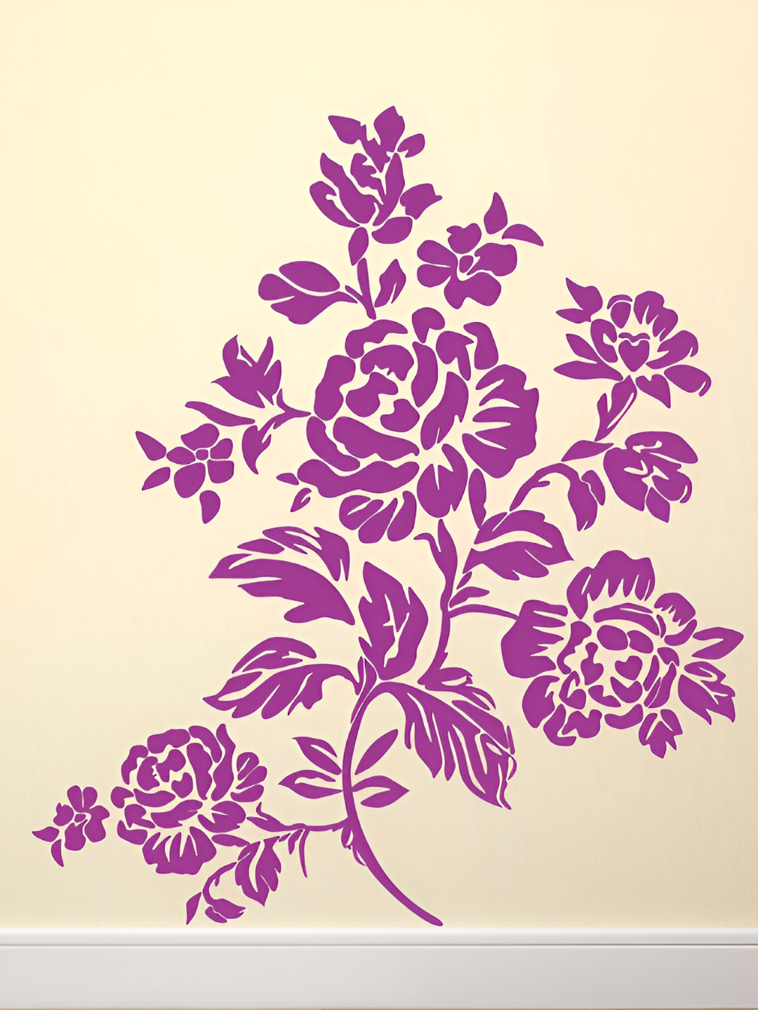 LANSTICK Flower Design Wall Sticker Wall Decor