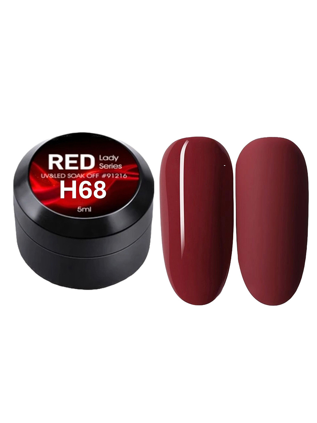 BELLE GAGA Red Lady Series UV Gel Nail Polish - 5 ml - H68