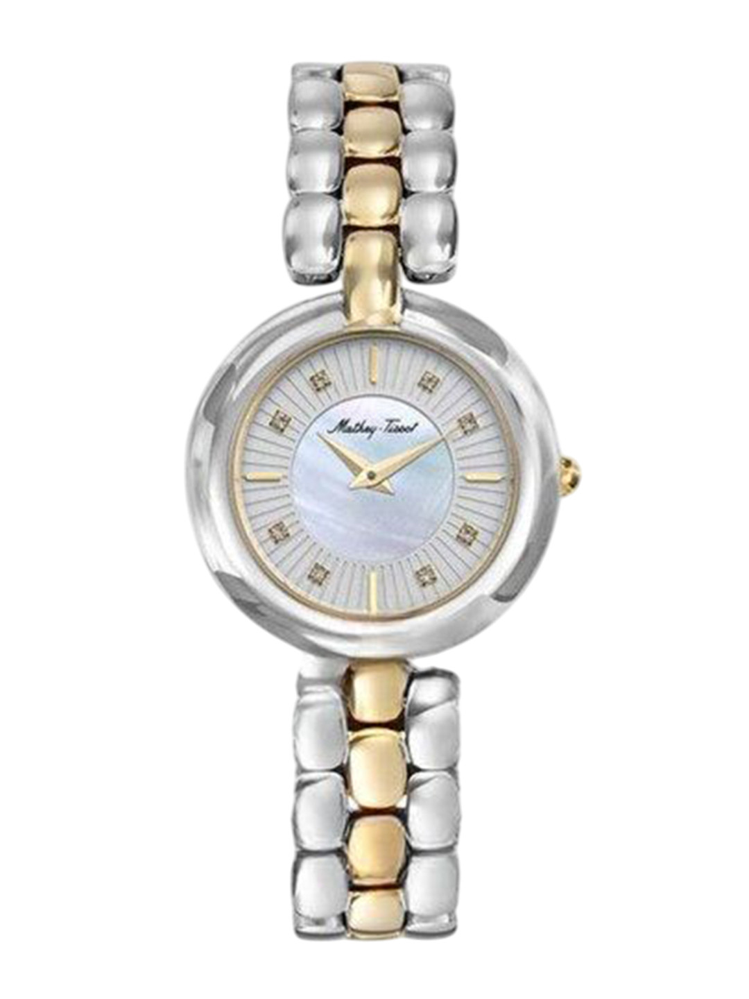 Mathey-Tissot Swiss Made Farah Women Quartz Silver Dial Analog Watch -D956BYI