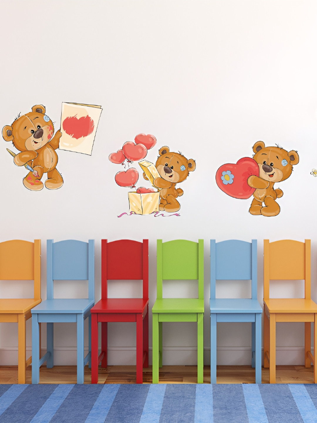 LANSTICK Cute Teddy Bear Wall Sticker