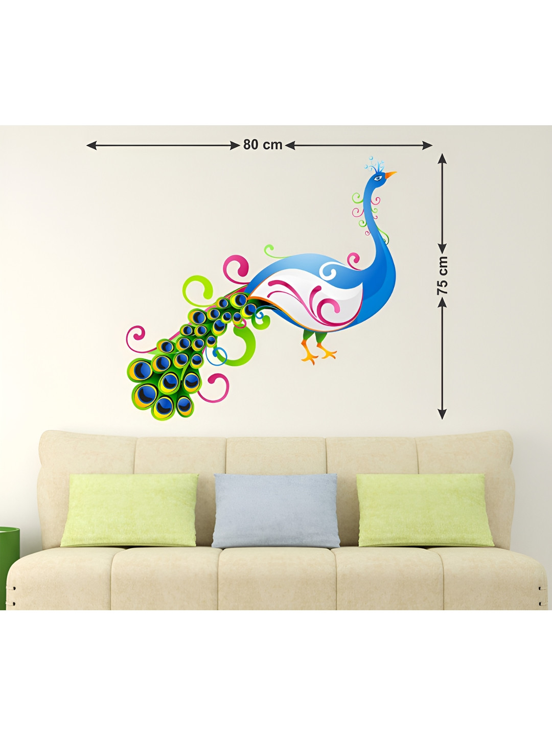 LANSTICK Peacock Wall Sticker