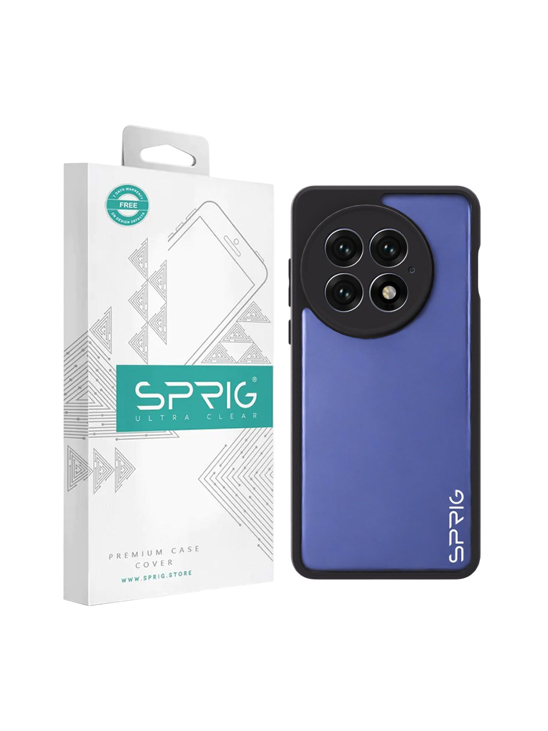 SPRIG OnePlus 13 Matte Black Transparent Back Cover
