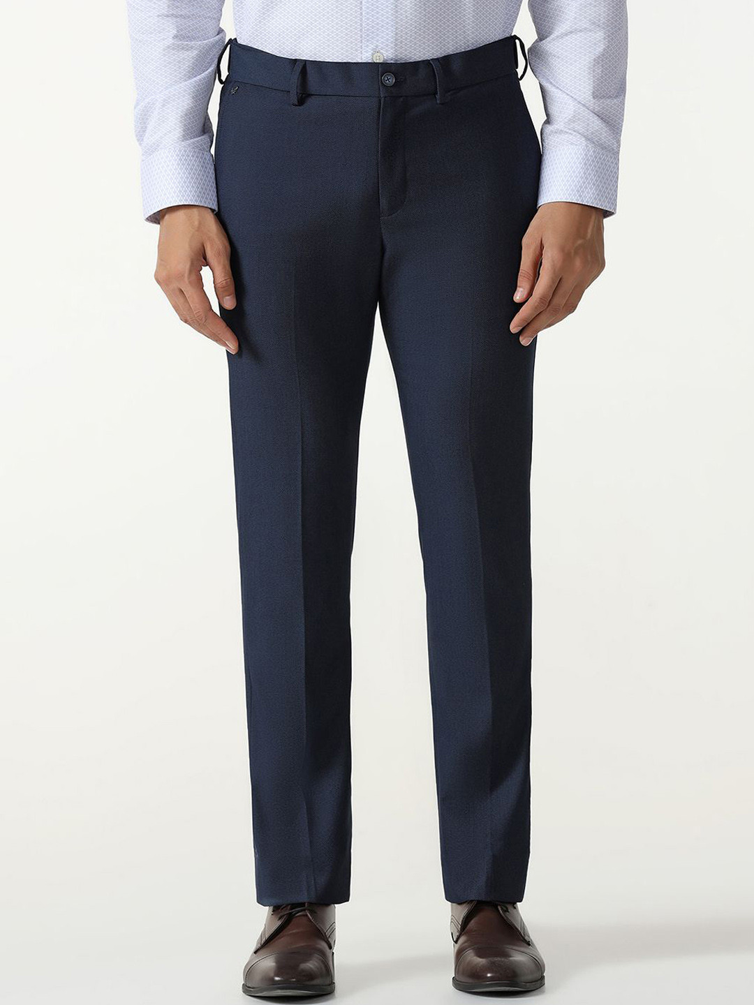 Blackberrys Men Textured B-95 Formal Trousers