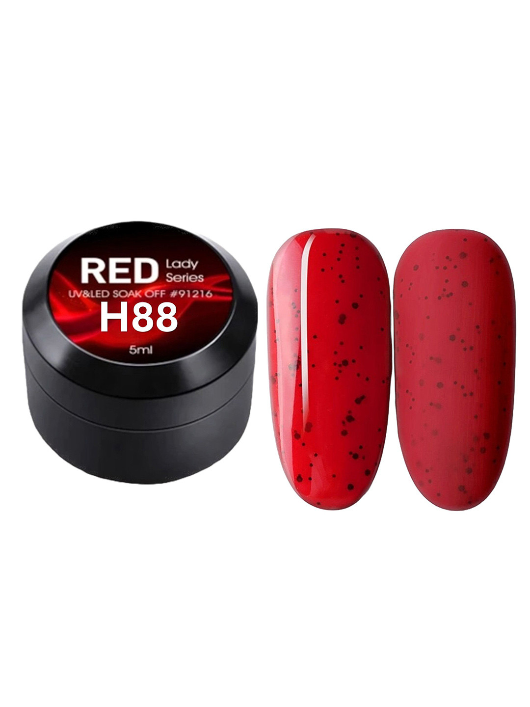 BELLE GAGA Red Lady Series UV & LED Soak Off Nail Polish- 5 ml- Shade- H88