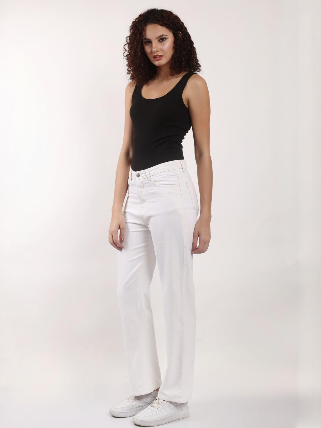 SACHIVA FASHION Women White High-Rise Stretchable Jeans