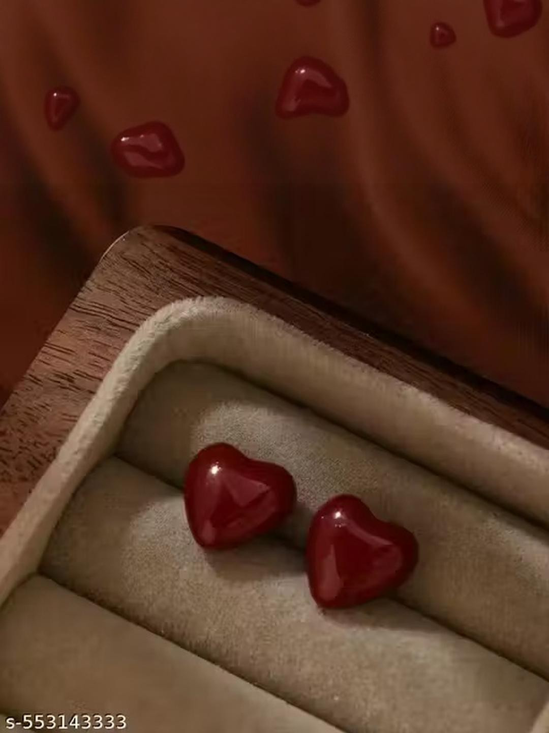 Eyes Blings Women Red Earrings