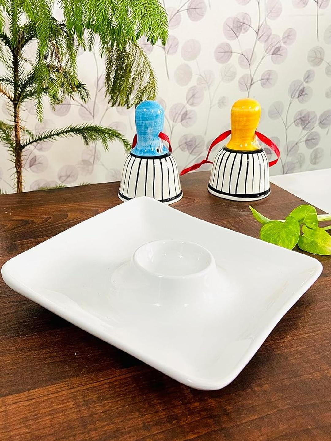 Altaica White Porcelain 1 Piece Microwave Safe Food Platter