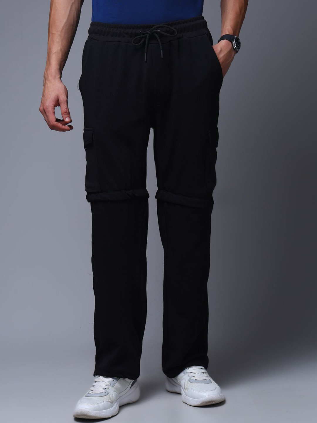 MADSTO Men Straight Fit Detachable Track Pants
