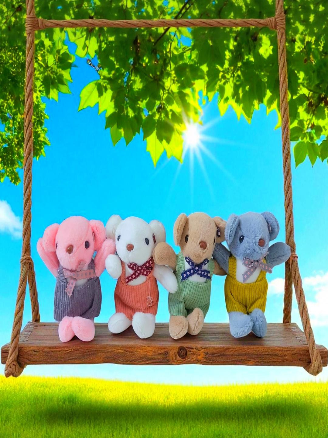 Rabbit Soft Toy Keychain And Keyring  1 Piece Only Random Colour