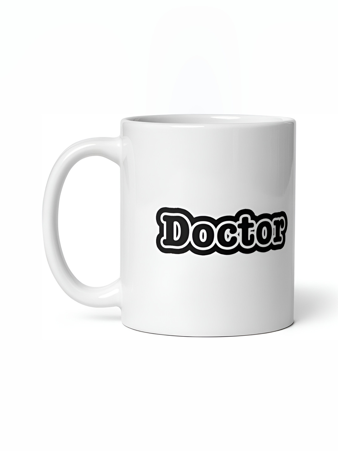Mr UVD White & Black Doctor Printed Ceramic Mug 350ml