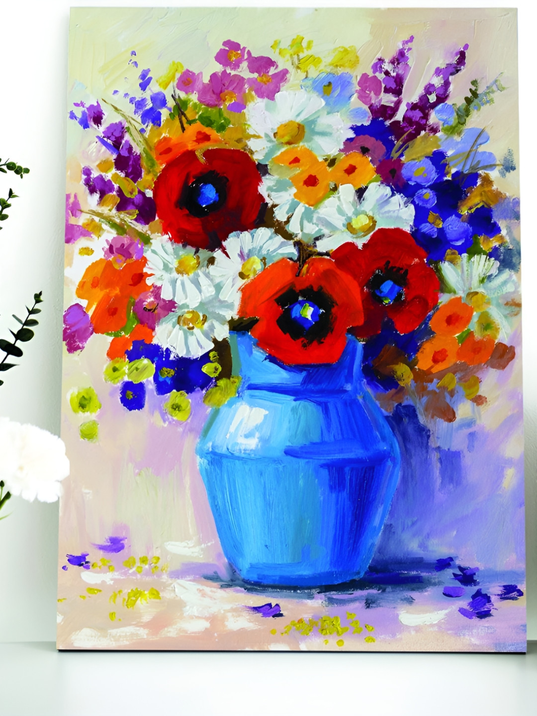 Myntra Elegant Homes Multi Color Flower Bunch Wall Art