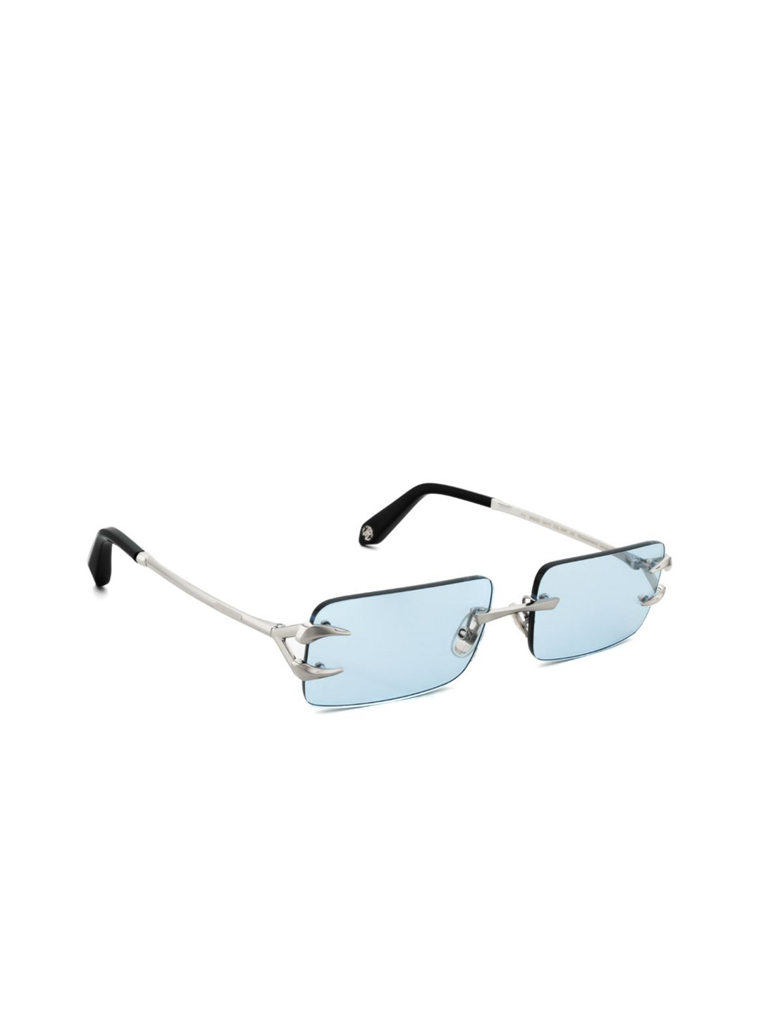 Roberto Cavalli Unisex Gold-Toned Rimless Rectangle Sunglasses with SRC02359594CSG