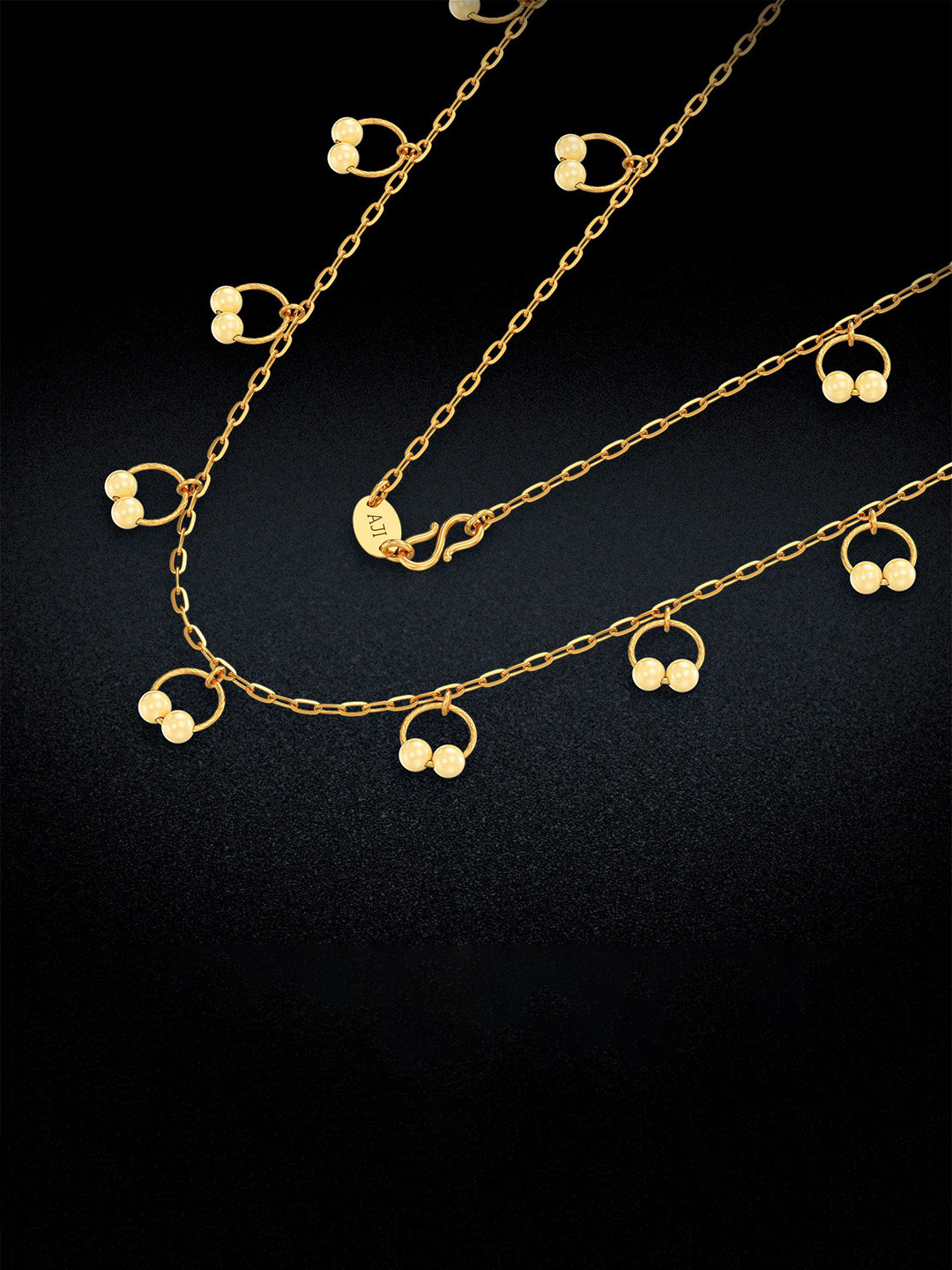 Joyalukkas 22KT Beaded Radiance Necklace Gold