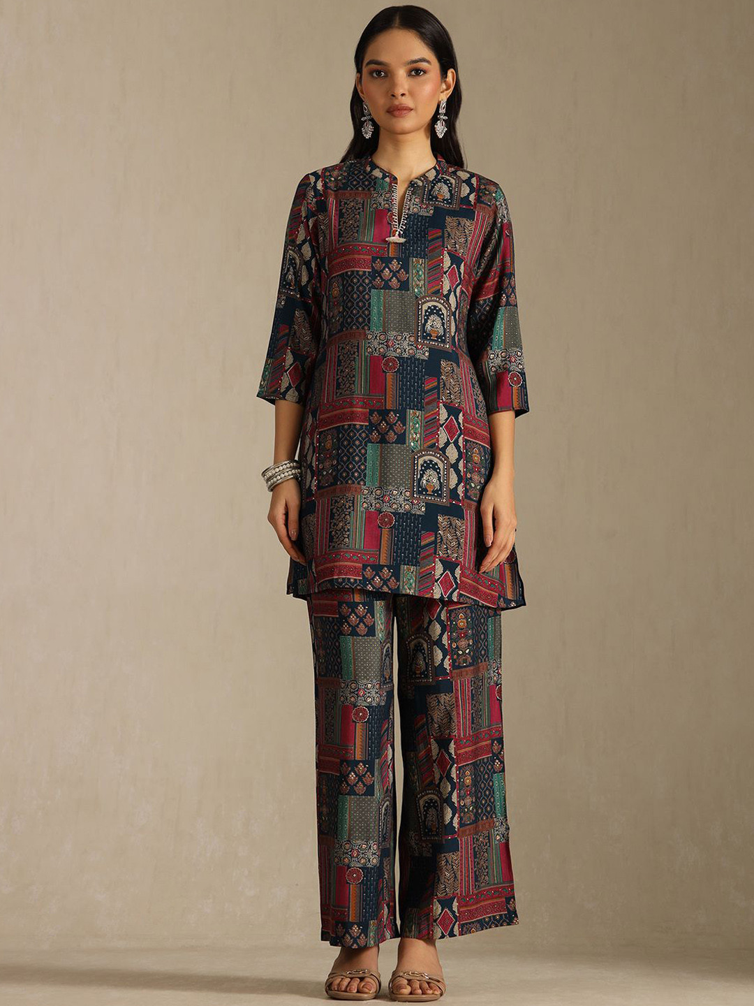 Soch Women Ethnic Motifs Printed Kurta with Palazzo