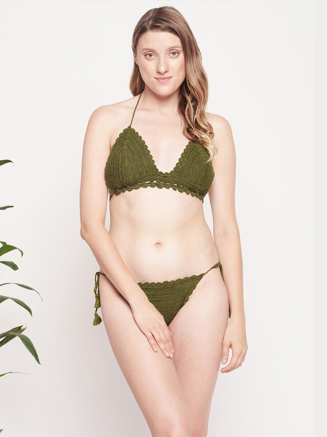 AAYAN BABY Crochet Lingerie Set, Bra & Panty Set, Handmade Bikini Set