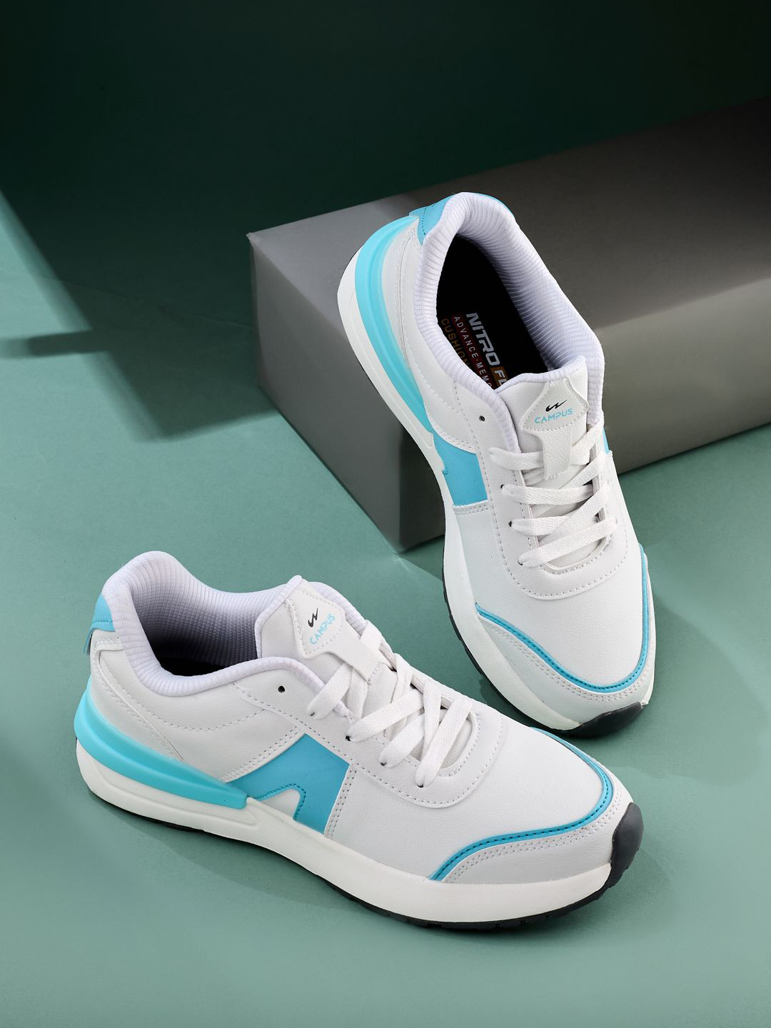 Campus Women GLAMS Colourblocked Lace-Ups Sneakers