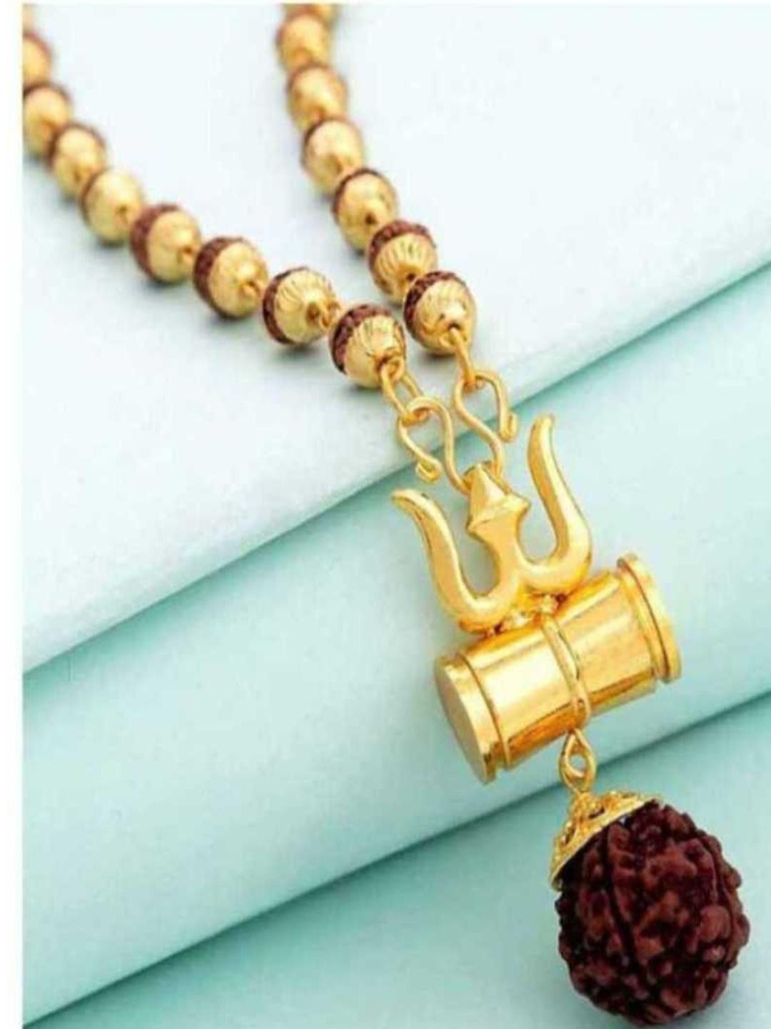 AusRichUnisex Damru Rudraksha Mala