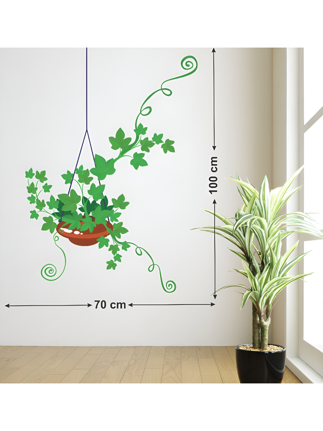 Plant with butterflies wallsticker