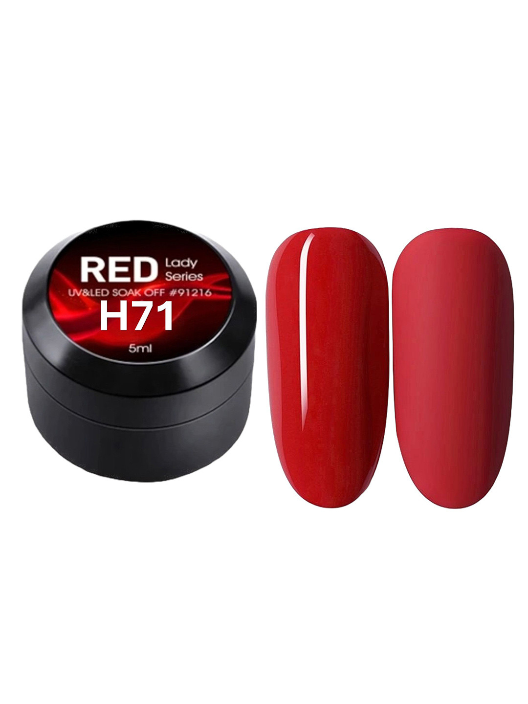 BELLE GAGA Red Lady Series UV & LED Soak Off Nail Polish- 5 ml- Shade- H71