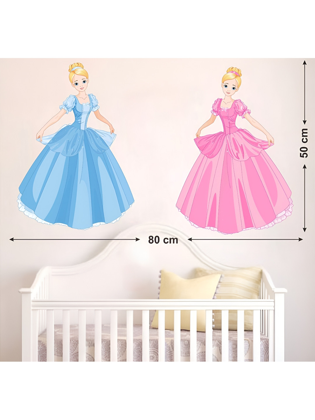 LANSTICK Two Princess Wall Sticker