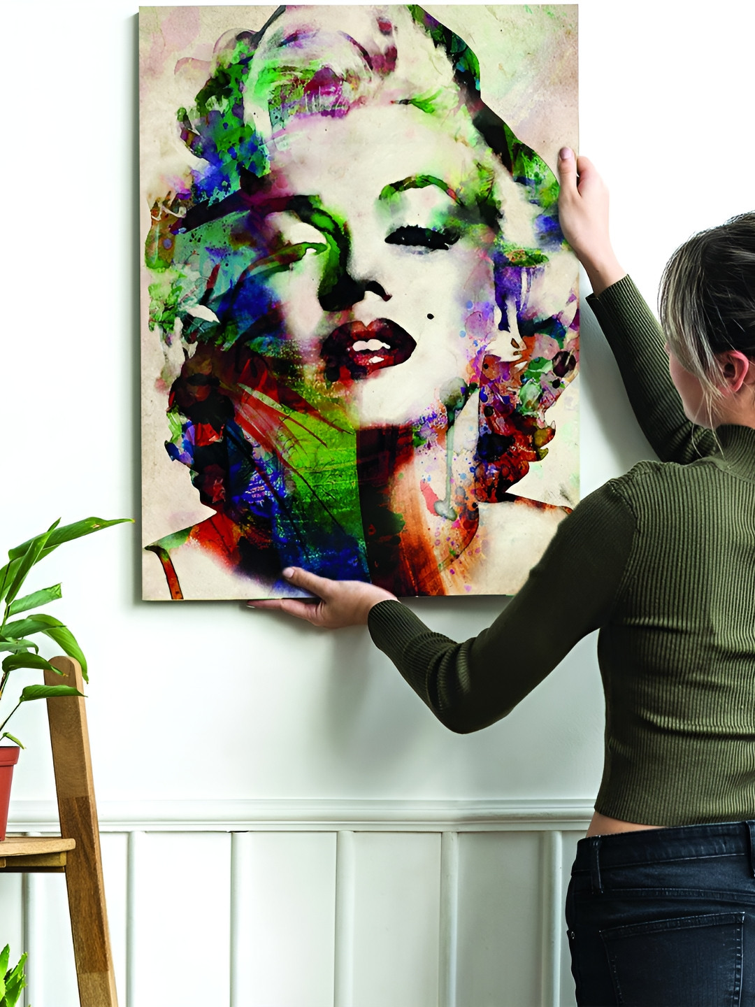 Livin'luxe Pop Art Sexy Beautiful Marilyn Monroe Wall Art Painting