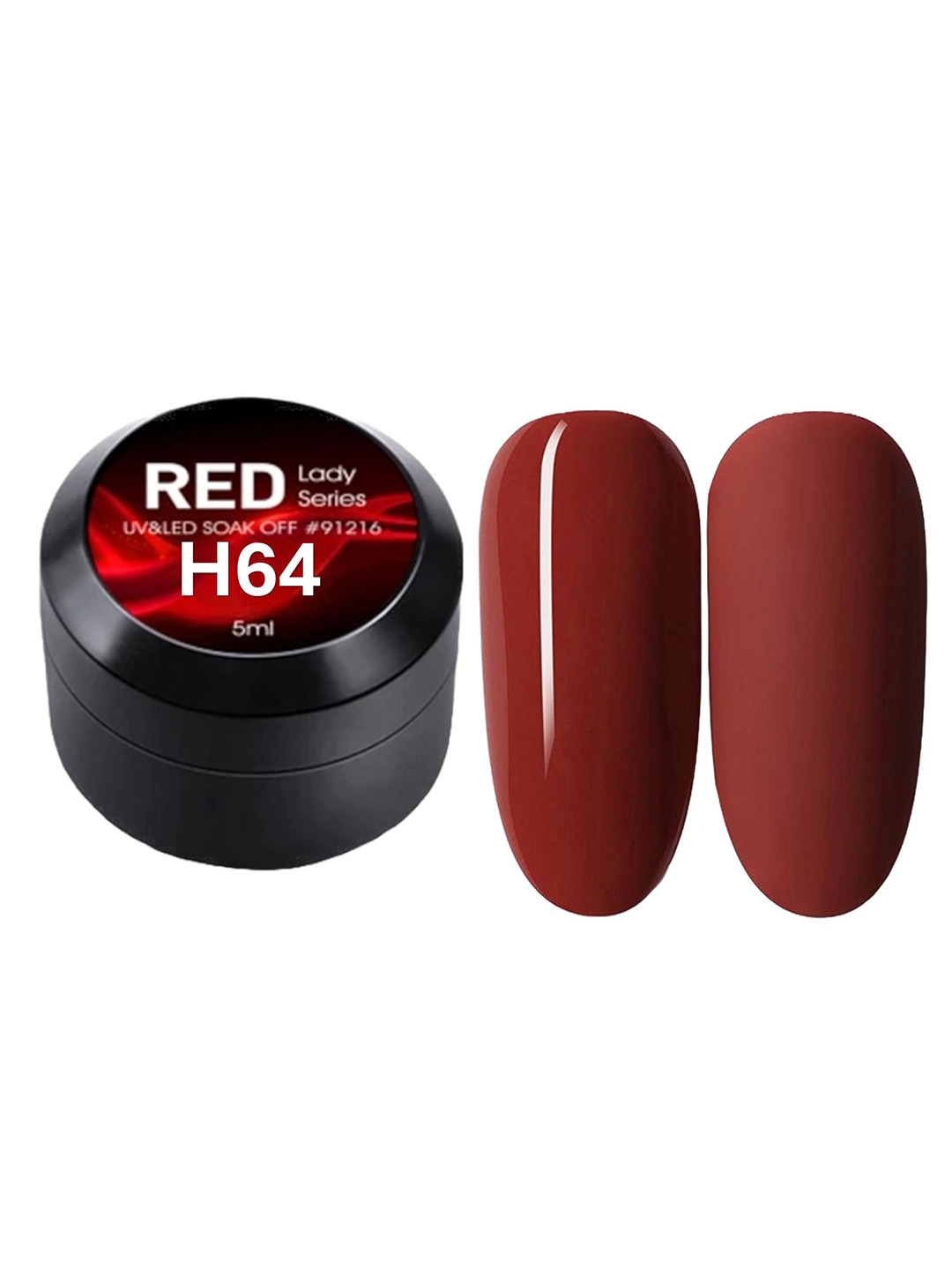BELLE GAGA Red Lady Series UV & LED Soak Off Nail Polish- 5 ml- Shade- H64