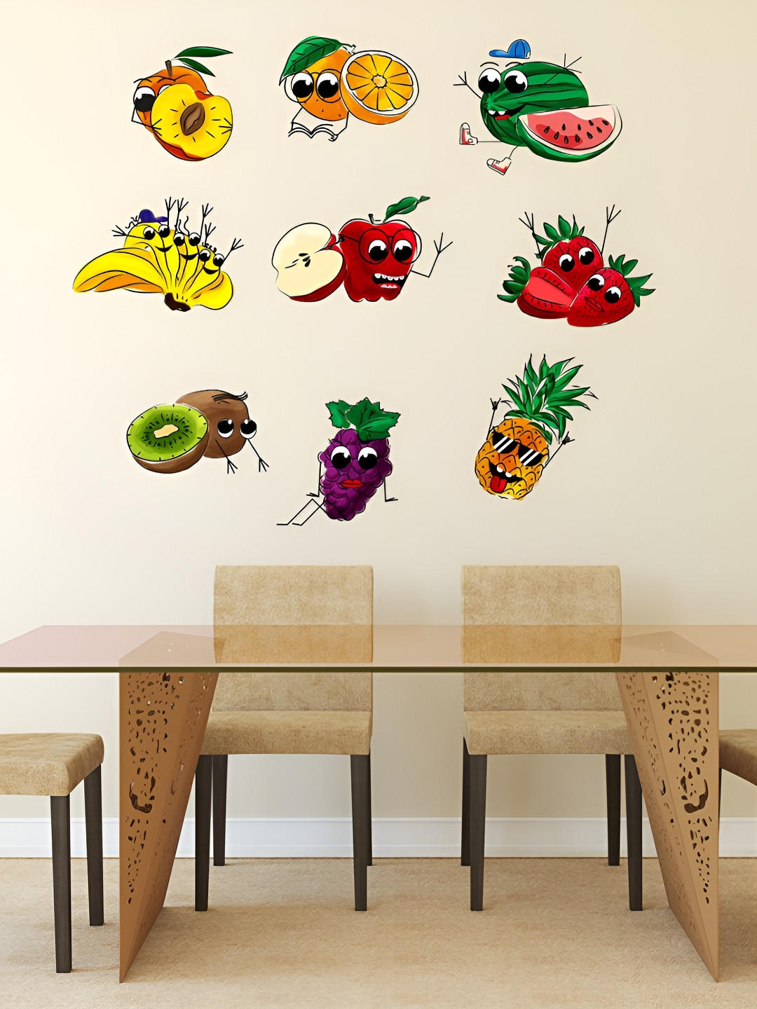 LANSTICK Different Fruits Wall Sticker