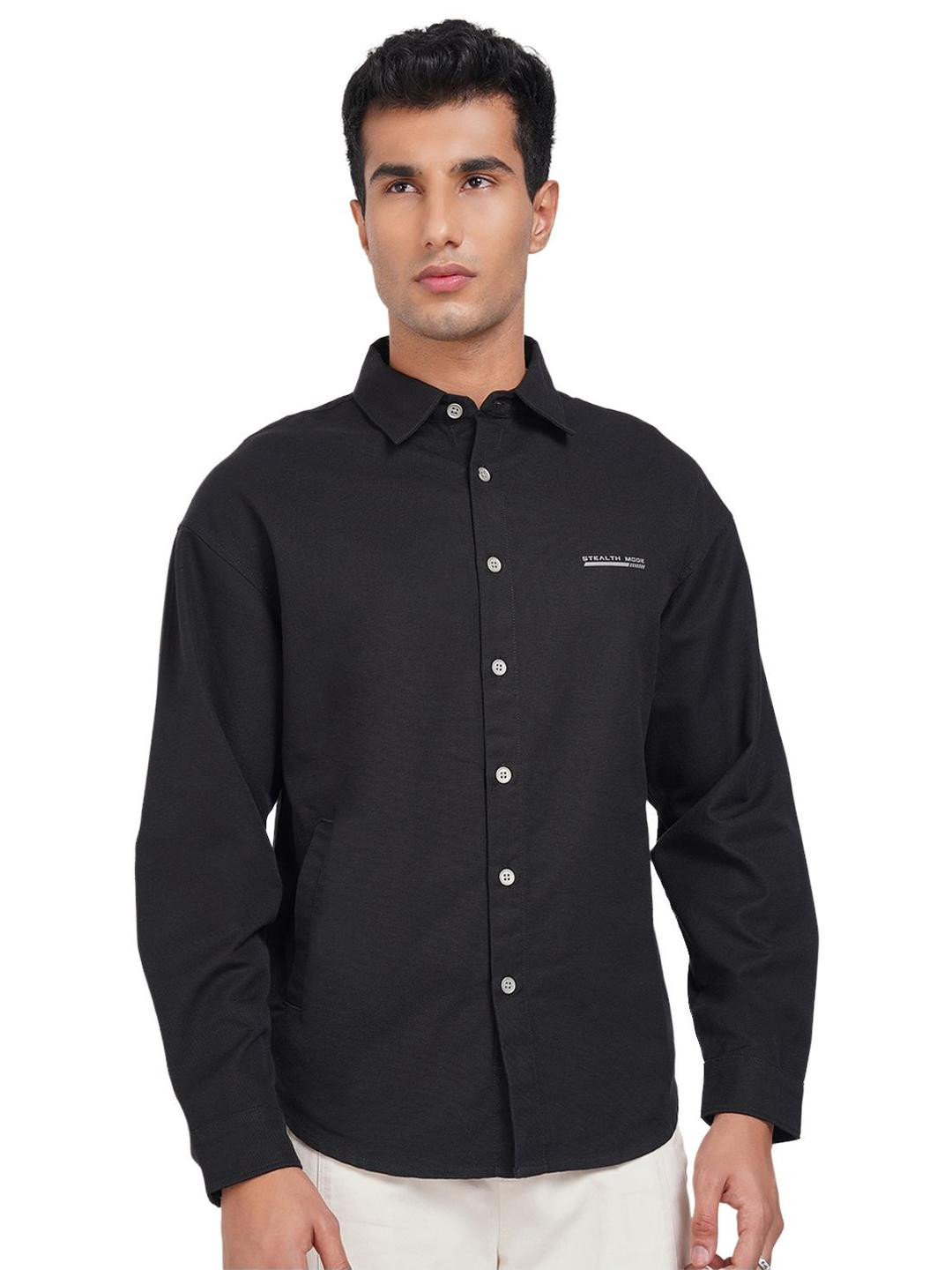 Street 808 by Pantaloons Boxy Spread Collar Pure Cotton Shirt