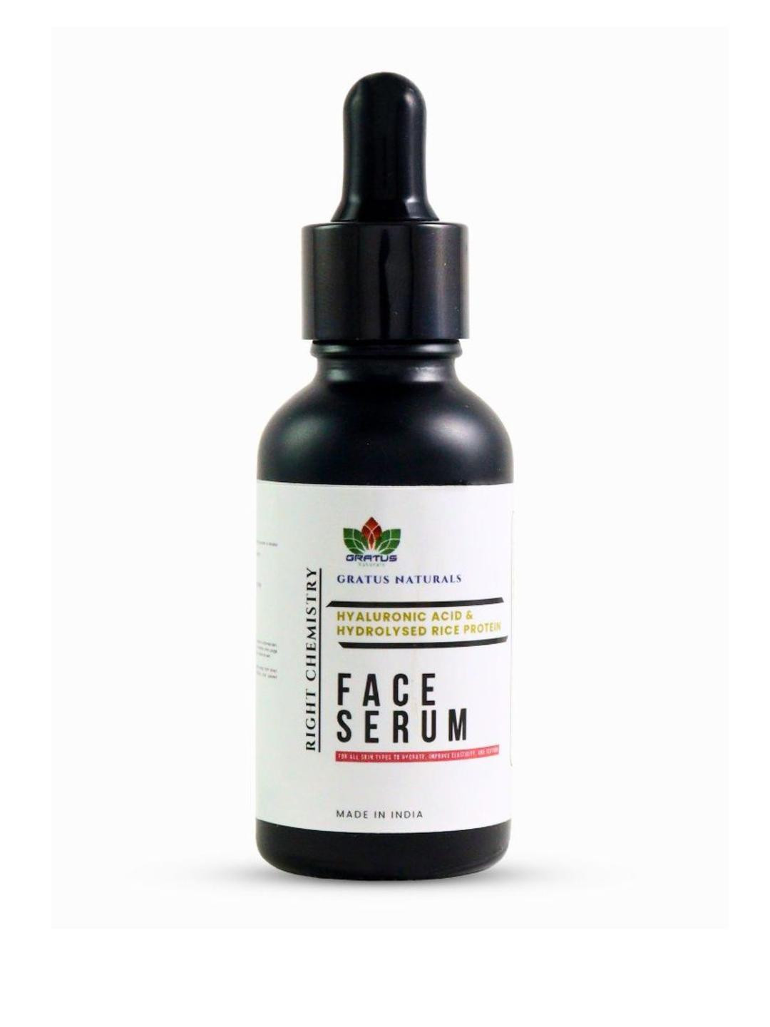 Gratus Naturals RightChemistry Hyaluronic Acid & Hydrolyzed Rice Protein Face Serum 25ml