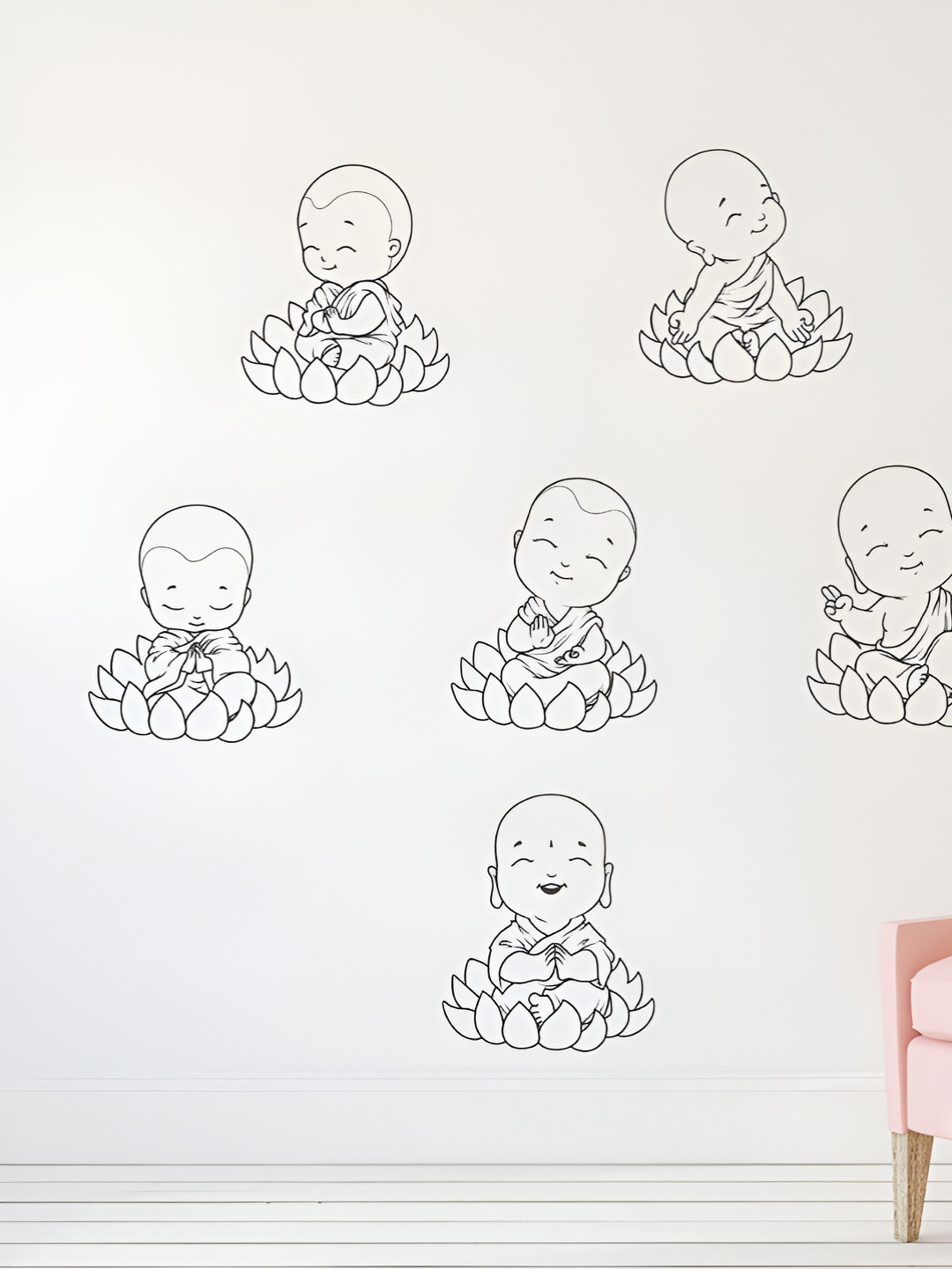 LANSTICK Little budhar wallsticker