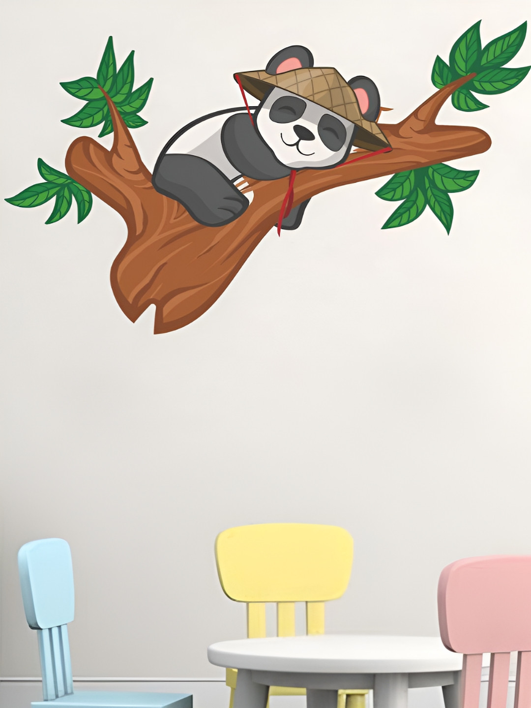 LANSTICK Tree with panda wallsticker