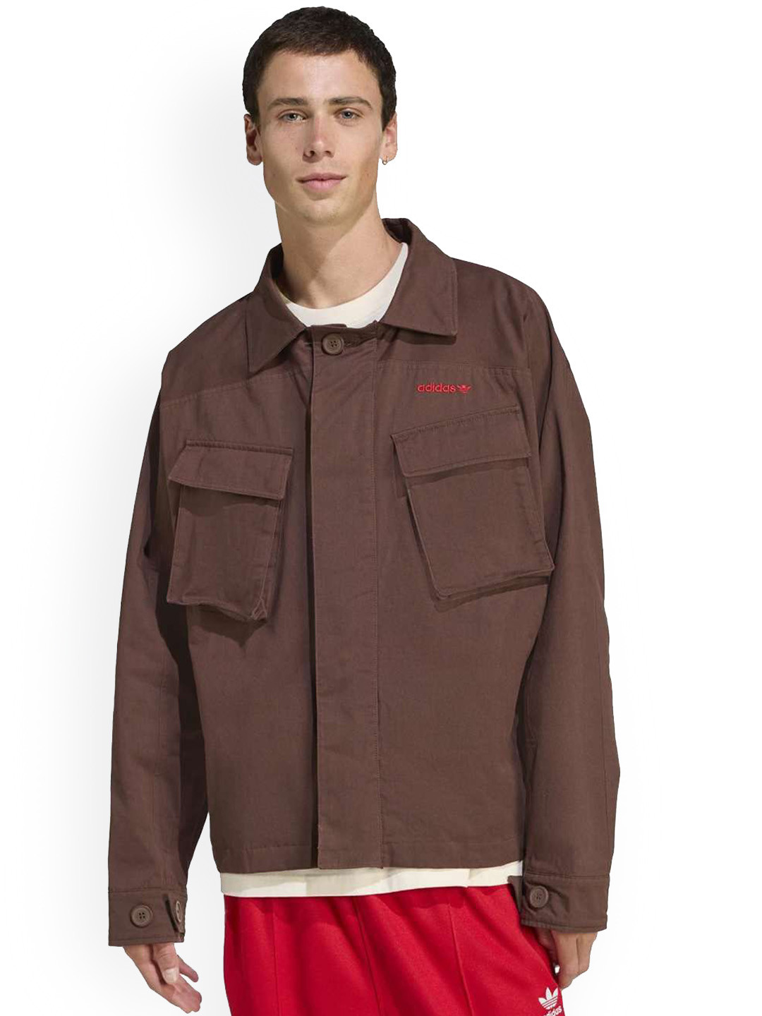 ADIDAS Originals Men Solid Synthetic Tailored Jacket