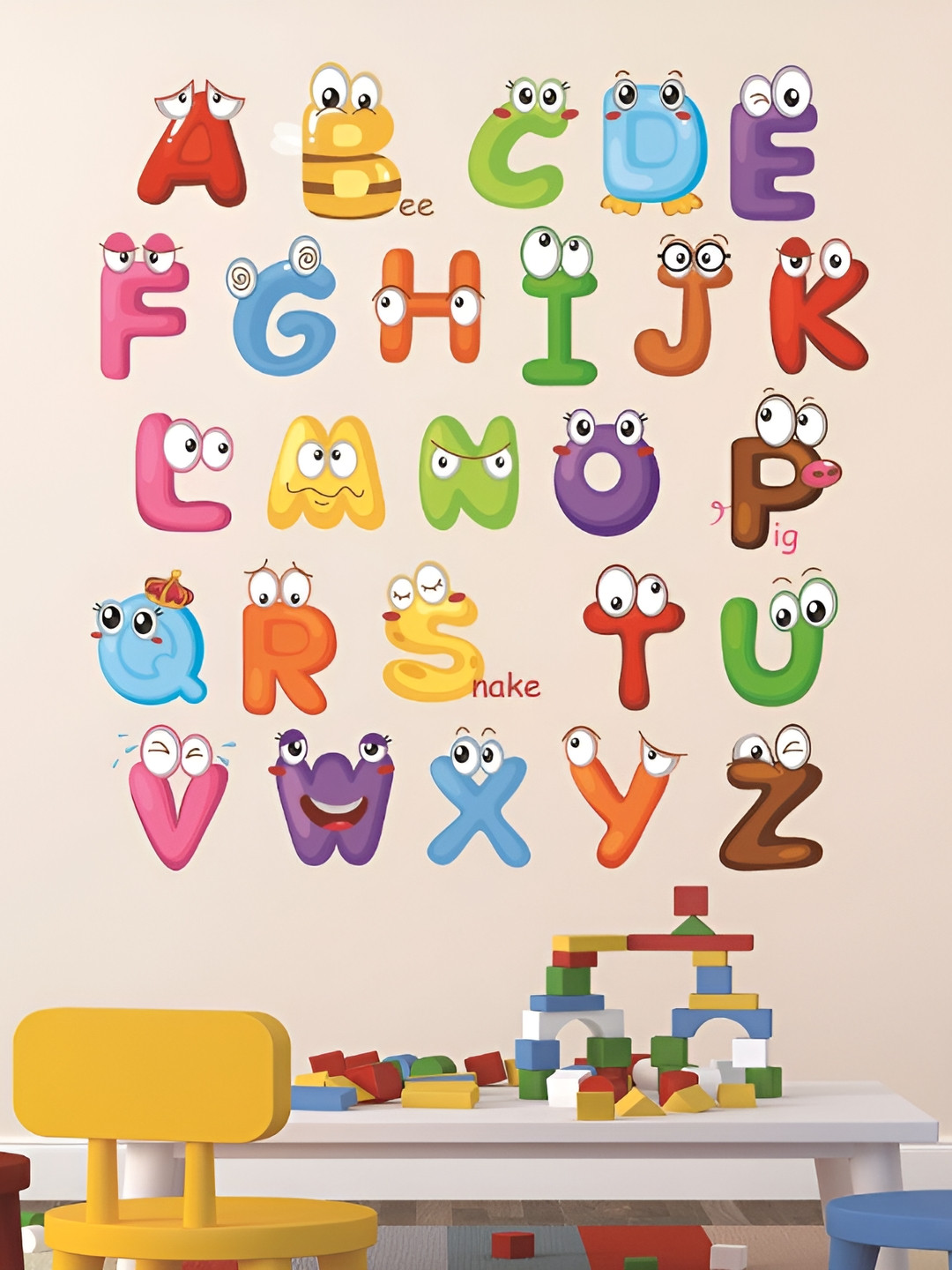 LANSTICK Alphabet Wall Sticker