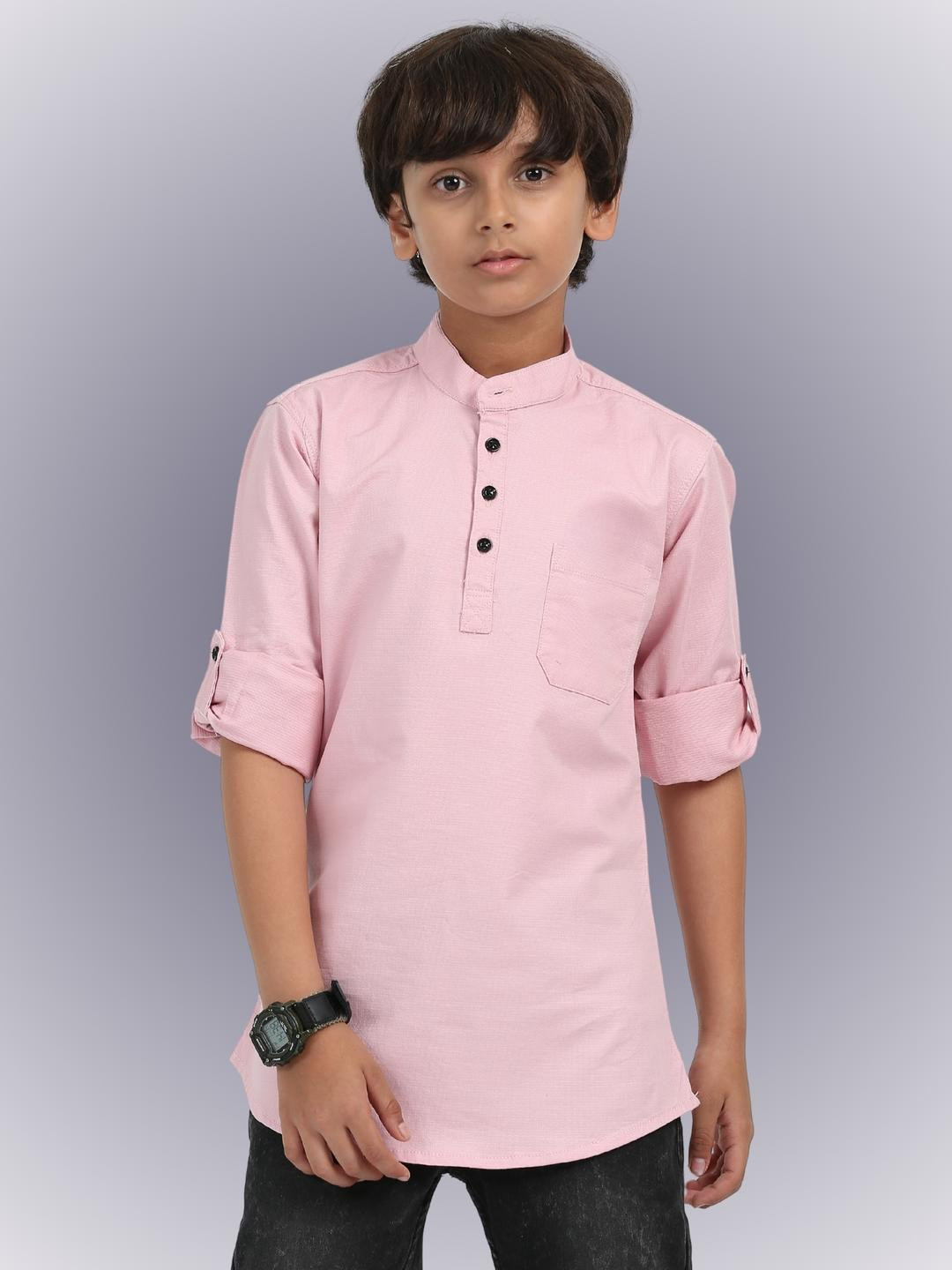 Rocket Science Boys Pink Kurtas