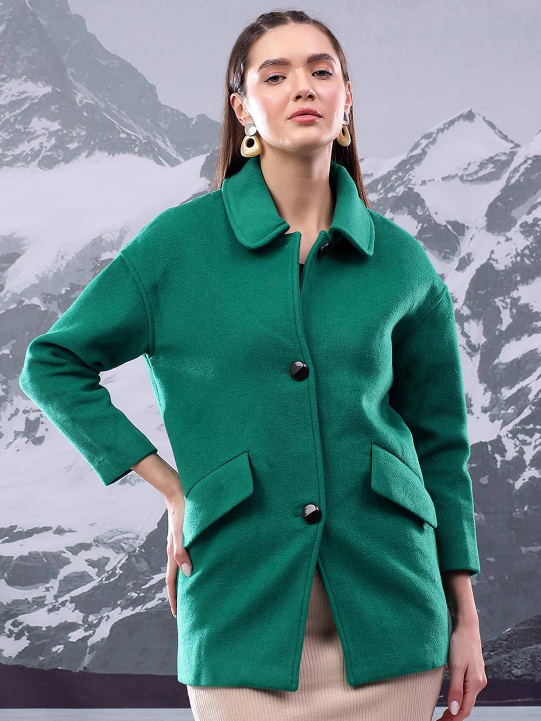 Stylecast X Kotty Cotton Hip Length Overcoat